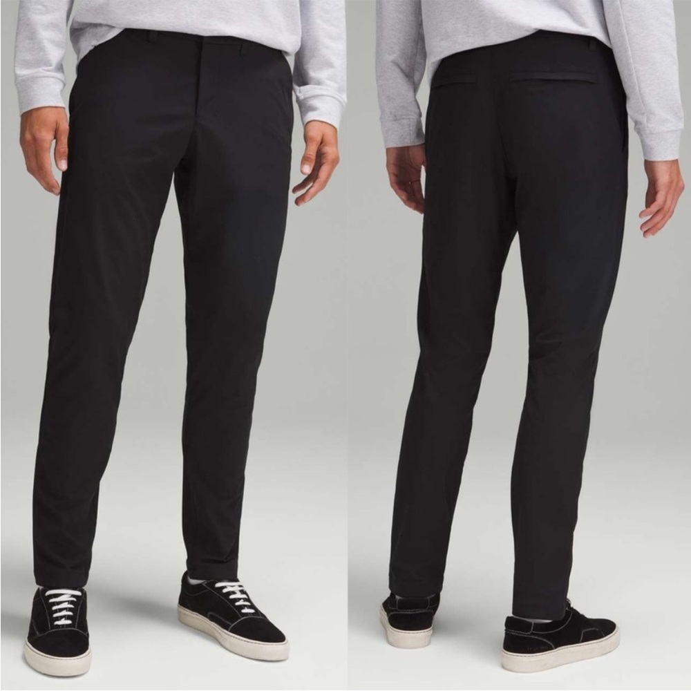 Lululemon Men's ABC Slim-Fit Trouser Pants Warpstreme Black 34 x 31